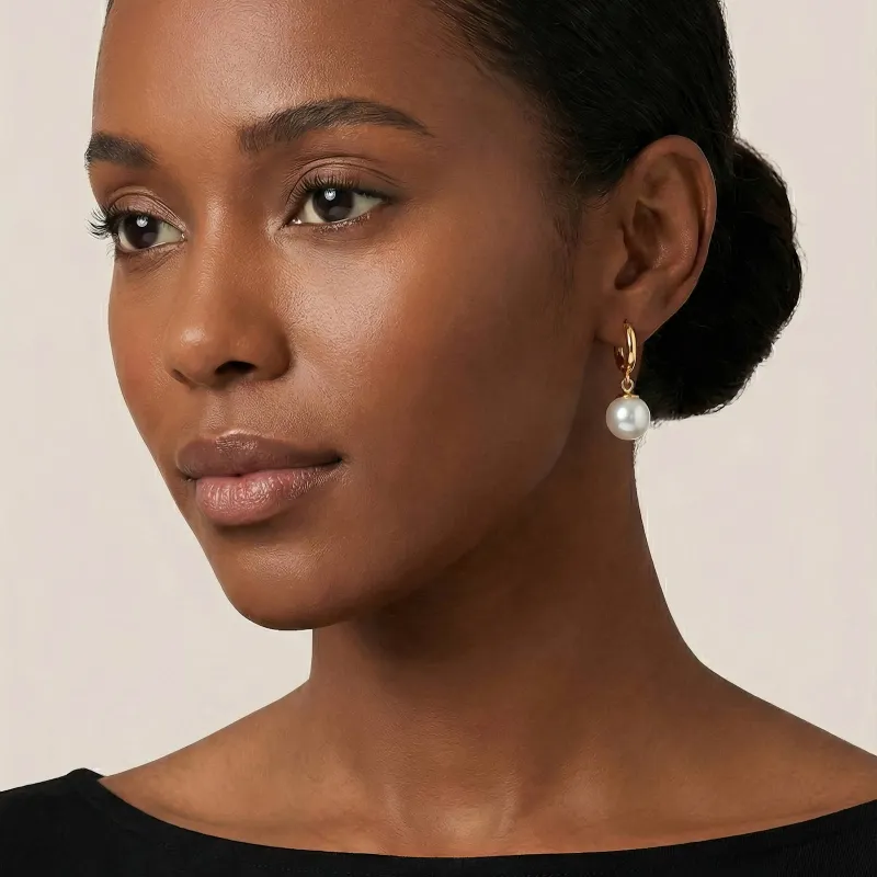 Perla Luxe Drop Hoops 1