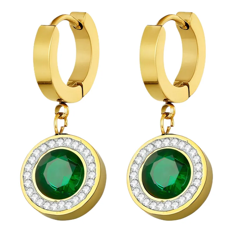 Lumina Spark CZ Drop Hoops