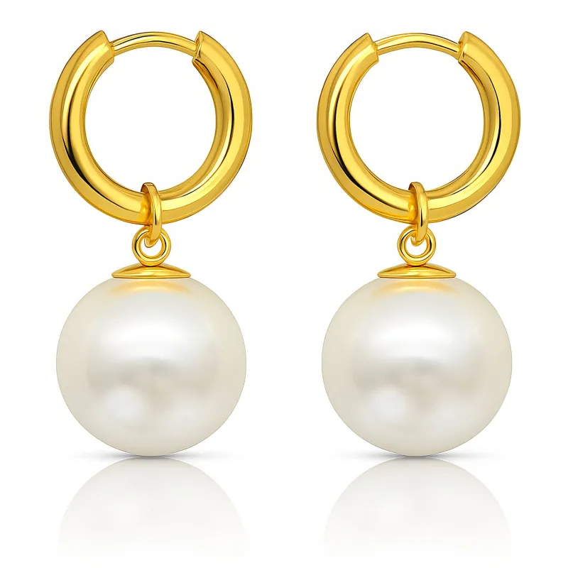 Perla Luxe Drop Hoops 2